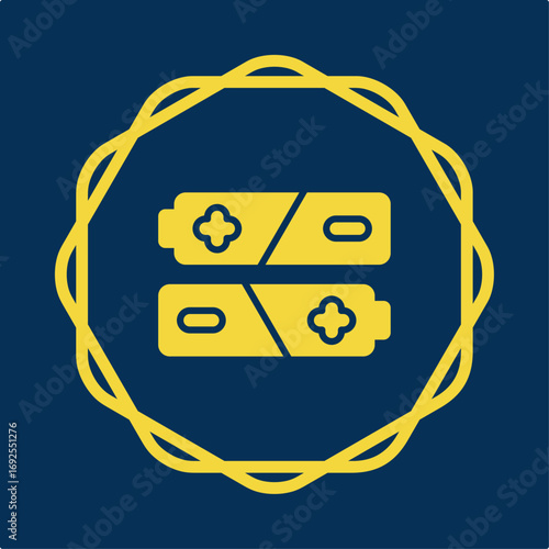 Cell symbol trendy artwork useful vector Illustration circle design ravishing colorful background