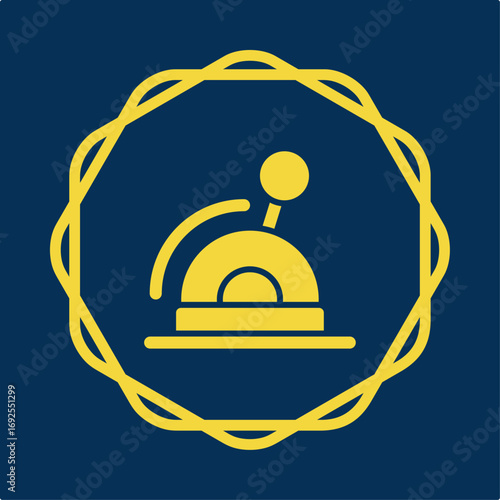 Controller symbol trendy artwork useful vector Illustration circle design ravishing colorful background