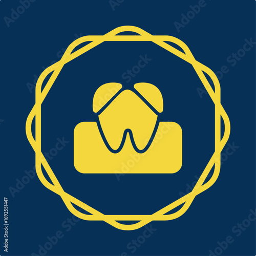 Plaque symbol trendy artwork useful vector Illustration circle design ravishing colorful background