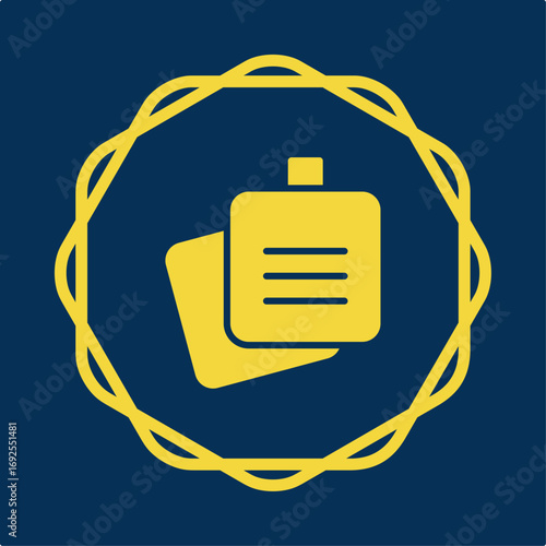 Sticky Notes symbol trendy artwork useful vector Illustration circle design ravishing colorful background
