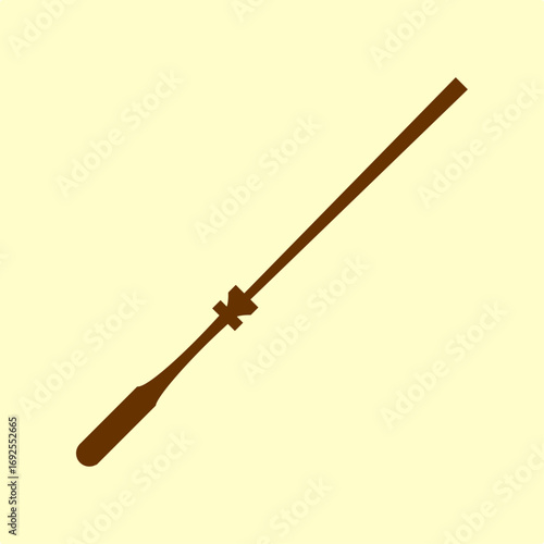 Long stick symbol artwork trendy useful vector Illustration design gorgeous colorful background