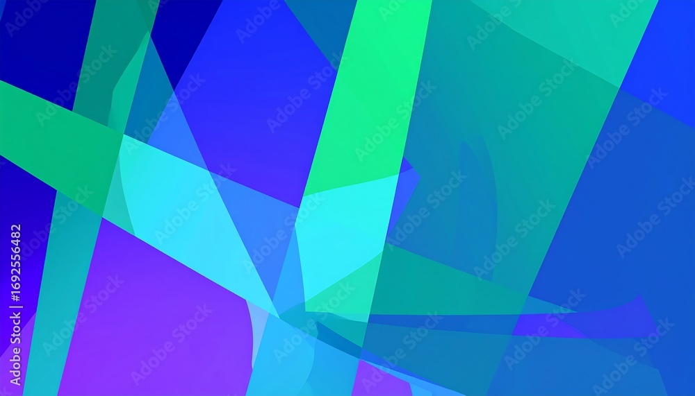 Obraz premium Abstract geometric shapes in vibrant colors (7)