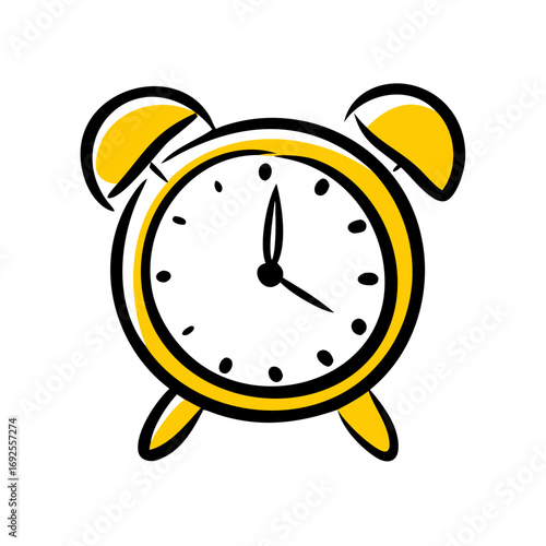 Clock hand drawing icon for web and graphic design