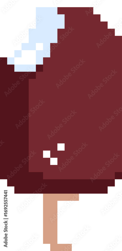 Fototapeta premium Pixel Ice Cream Popsicle