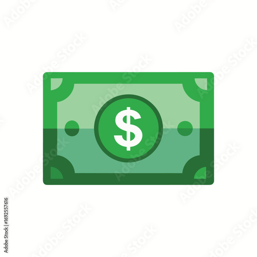 Dollar banknotes isolate on white background