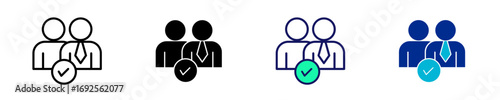 Team Collaboration  Icon Set Multiple Style Collection