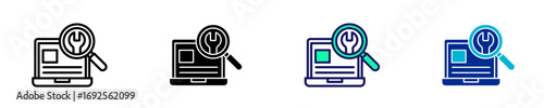 Service Maintenance  Icon Set Multiple Style Collection