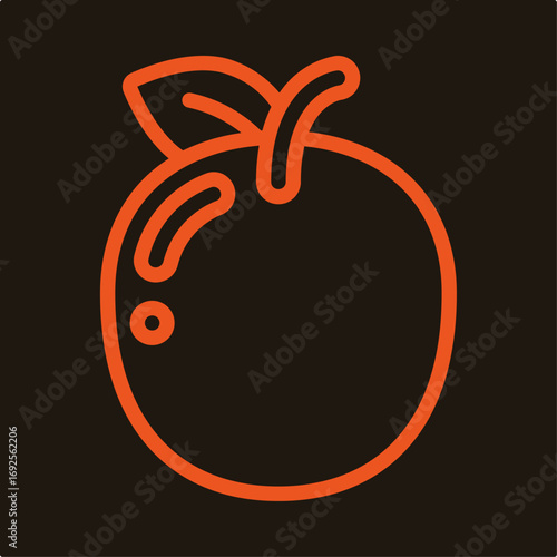 Fruit symbol artwork trendy useful vector Illustration design handsome colorful background