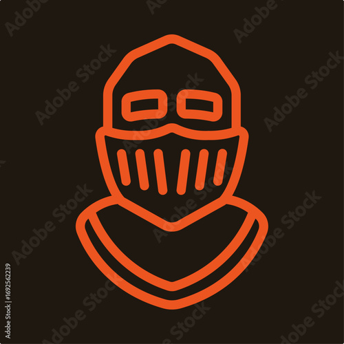 Helmet symbol artwork trendy useful vector Illustration design handsome colorful background