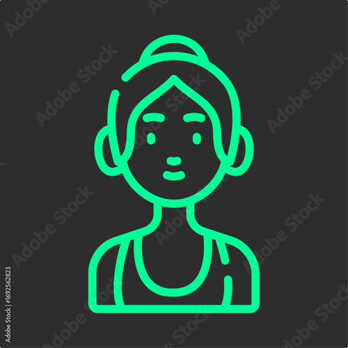 Headband symbol artwork trendy useful vector Illustration design attractive colorful background