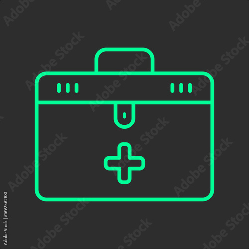 Medical case symbol artwork trendy useful vector Illustration design attractive colorful background