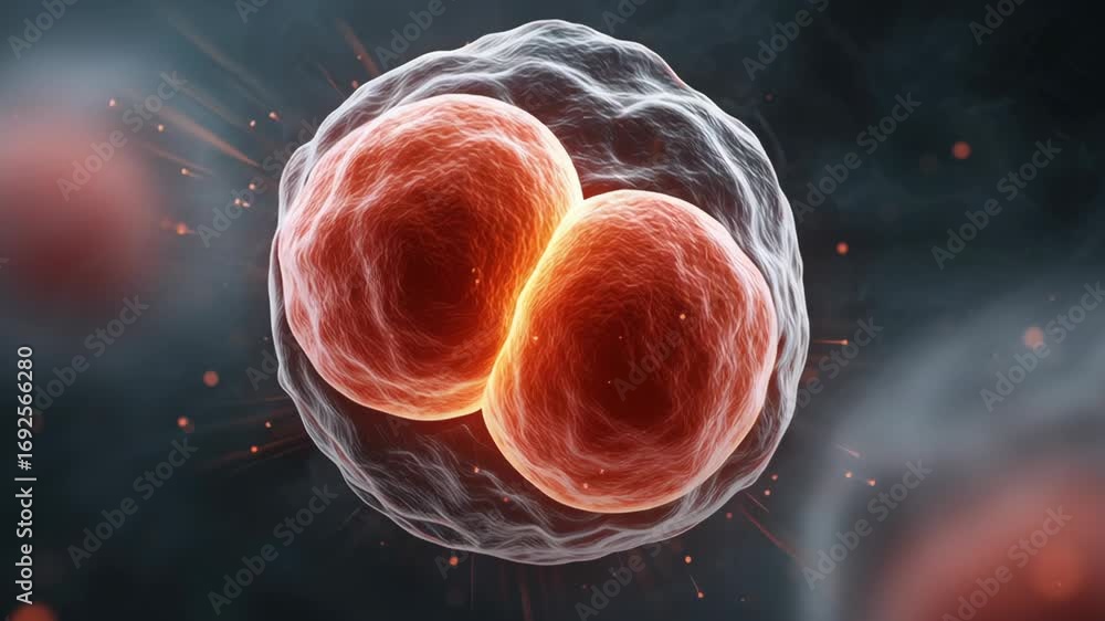 Vitro Fertilization concept ,dividing cell embryo human embryo cell ...