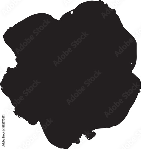 abstract pen ink bob silhouette vector