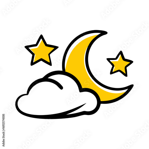 Sky Clear hand drawing icon for web and graphic design