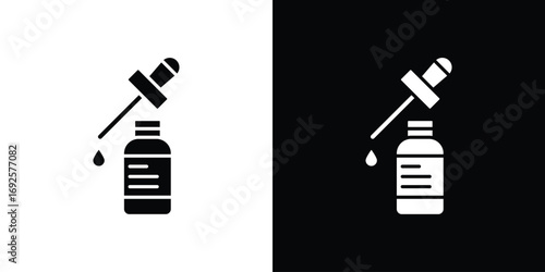Serum icon logo. simple graphic symbols