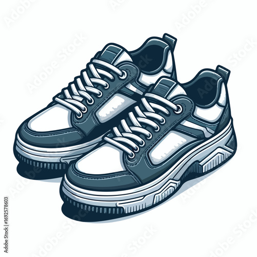 Cool shoes vector