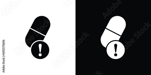 Overdose icon logo. simple graphic symbols
