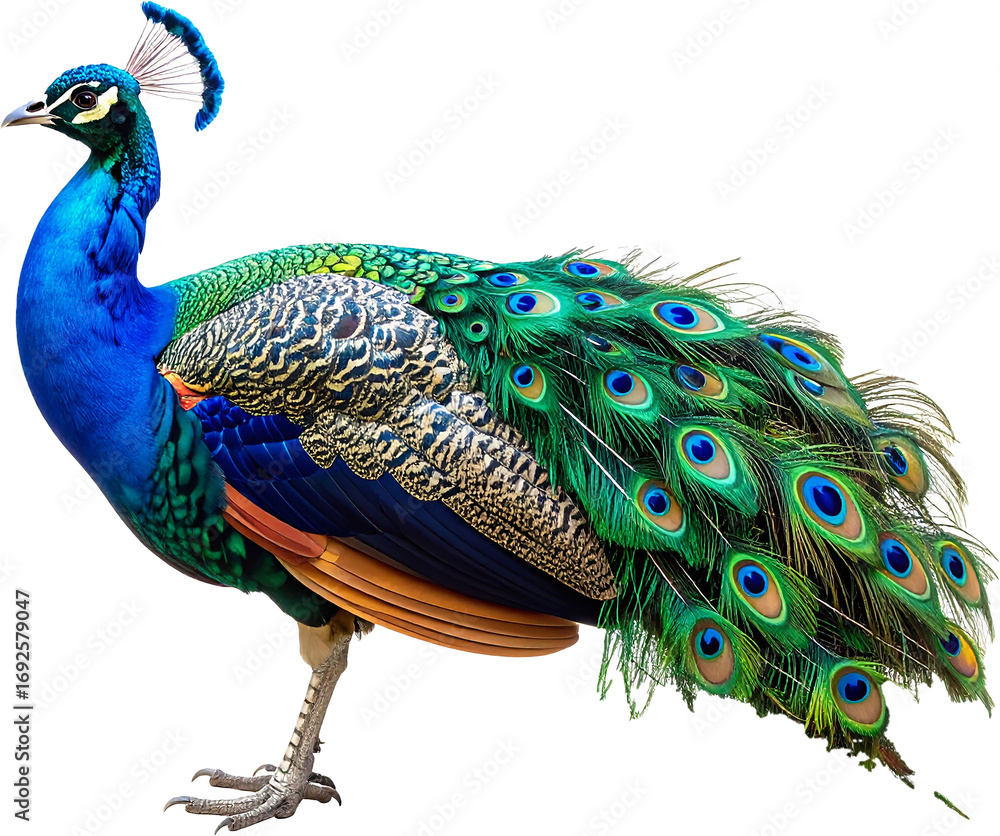 Obraz premium Iridescent Feather Display