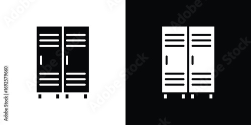 Locker icon logo. simple graphic symbols