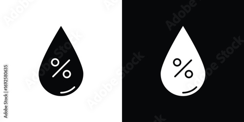 Humidity icon logo. simple graphic symbols