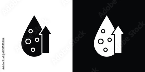 High cholesterol icon logo. simple graphic symbols