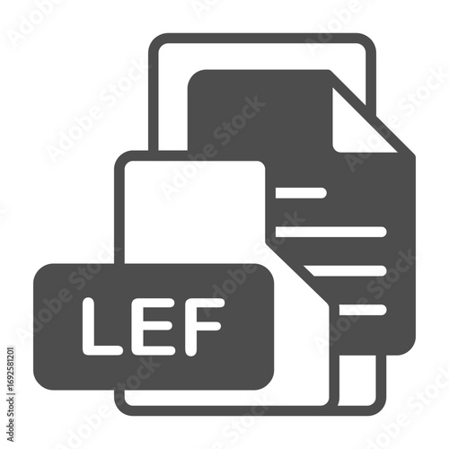 LEF File Format Folder Icon