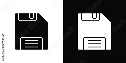 Floppy disk icon logo. simple graphic symbols