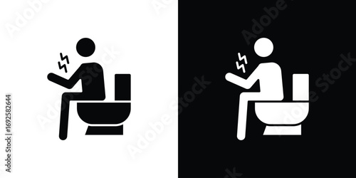 Diarrhea icon logo. simple graphic symbols