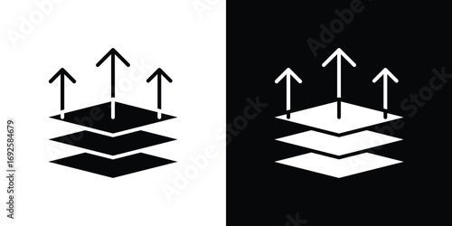 Breathable icon logo. simple graphic symbols