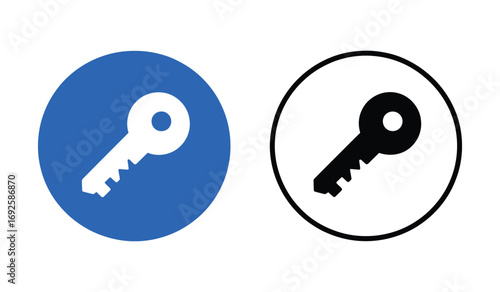 house key icon set. access account login password icons. security symbol