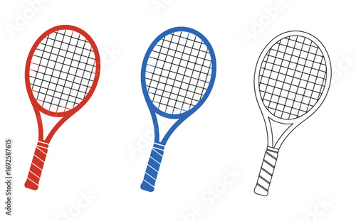 Tennis racket silhouette icon, Tennis racket vector icon, Tennis racket silhouette vector, Tennis icon
