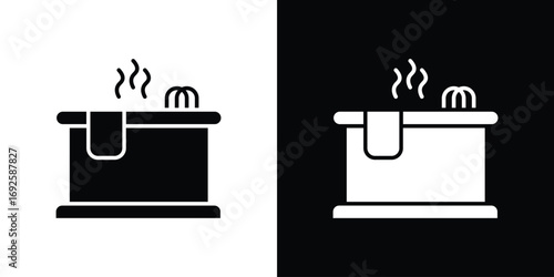 Jacuzzi icon logo. simple graphic symbols