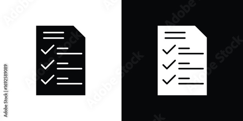 Check list icon logo. simple graphic symbols