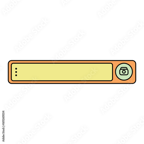 Set of colorful search bar with various shapes, web search bar, search bar. Vector illustration of a search navigator. Element for website interface design.