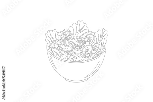 Outline drawing of flowers in a vase with two candles and leaves on a white background