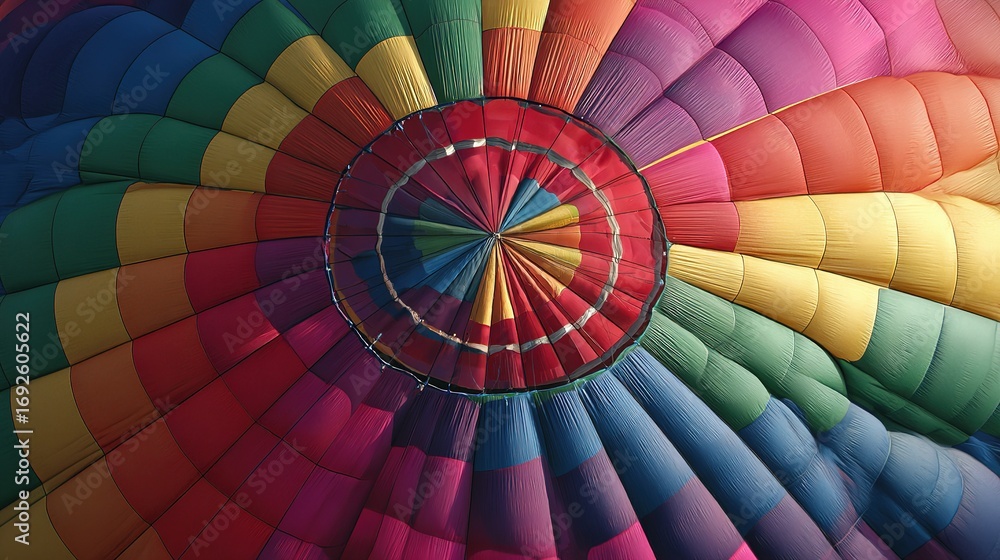 Obraz premium Bright Sky Filled with Artistic Hot Air Balloons