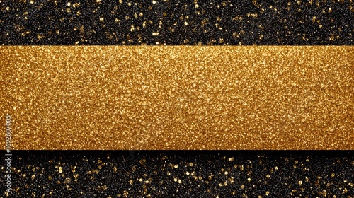 Glittering gold sparkle texture on a dark surface creates a luxurious and enchanting atmosphere perfect for celebrations and special events