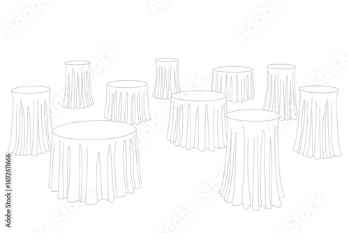 Illustration of a woman meditating in lotus position with eyes closed and bun hairstyle