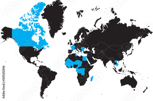 Francophonie Countries Permanent Members | French Speaking Countries on World Map
