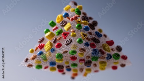 Wallpaper Mural Colorful pyramid of assorted candies. Torontodigital.ca