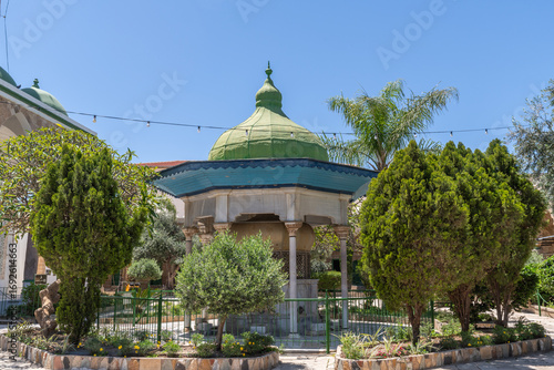 The well where people wash their feet before entering the Al Jazzar Mosque in Acre, Akko's old city on a sunny day.
