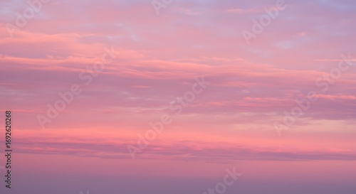 Pink and Purple Sunset Cloudscape.