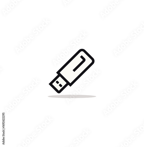 Simple usb flash drive icon