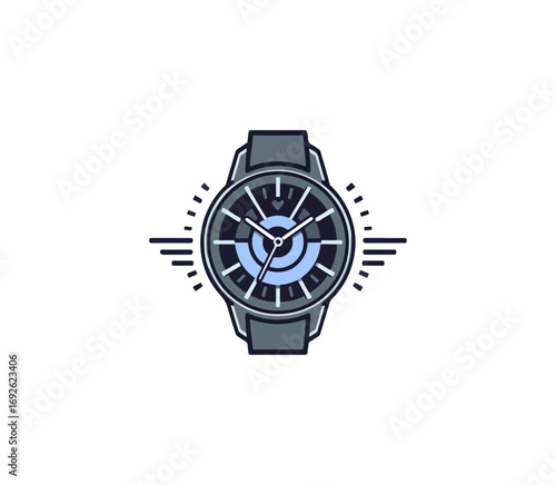 Stylish smartwatch illustration
