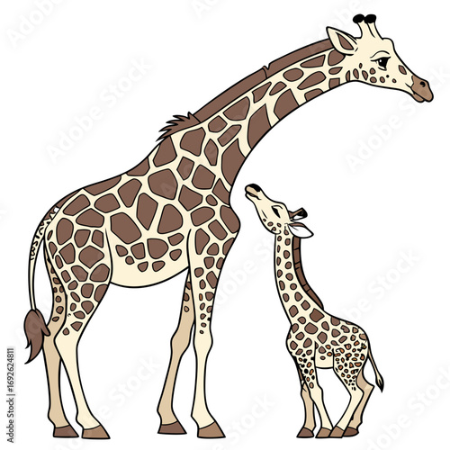giraffe vector illustration