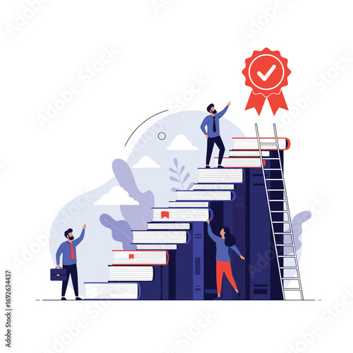 Achieving success through knowledge and education as a career ladder opportunity