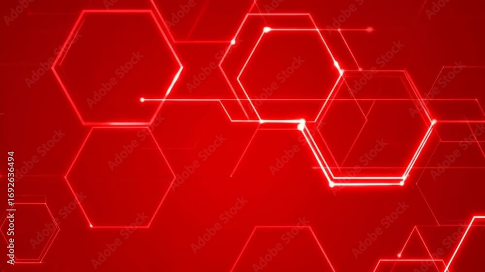 Abstract red hexagons Abstract red hexagons