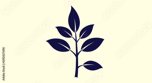Understanding the visual metaphor of growth and development represented by a plant emblem