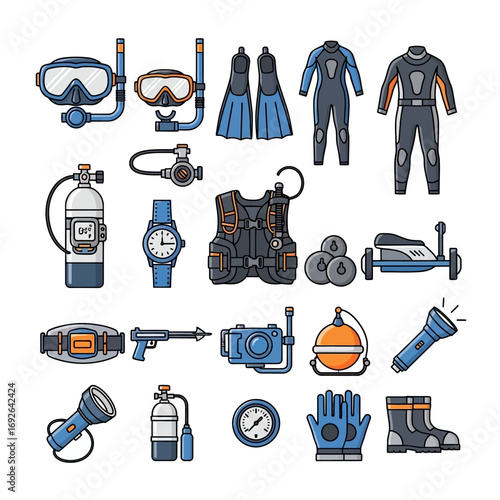Monochrome icon collection of diverse occupations, representing a variety of career paths and employment opportunities