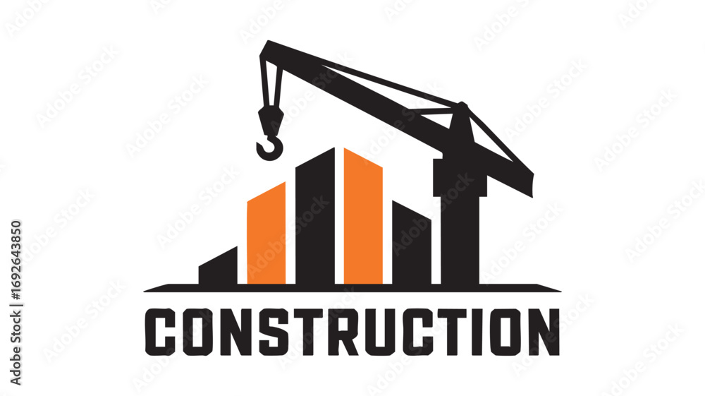 Obraz premium Construction Logo Design Vector